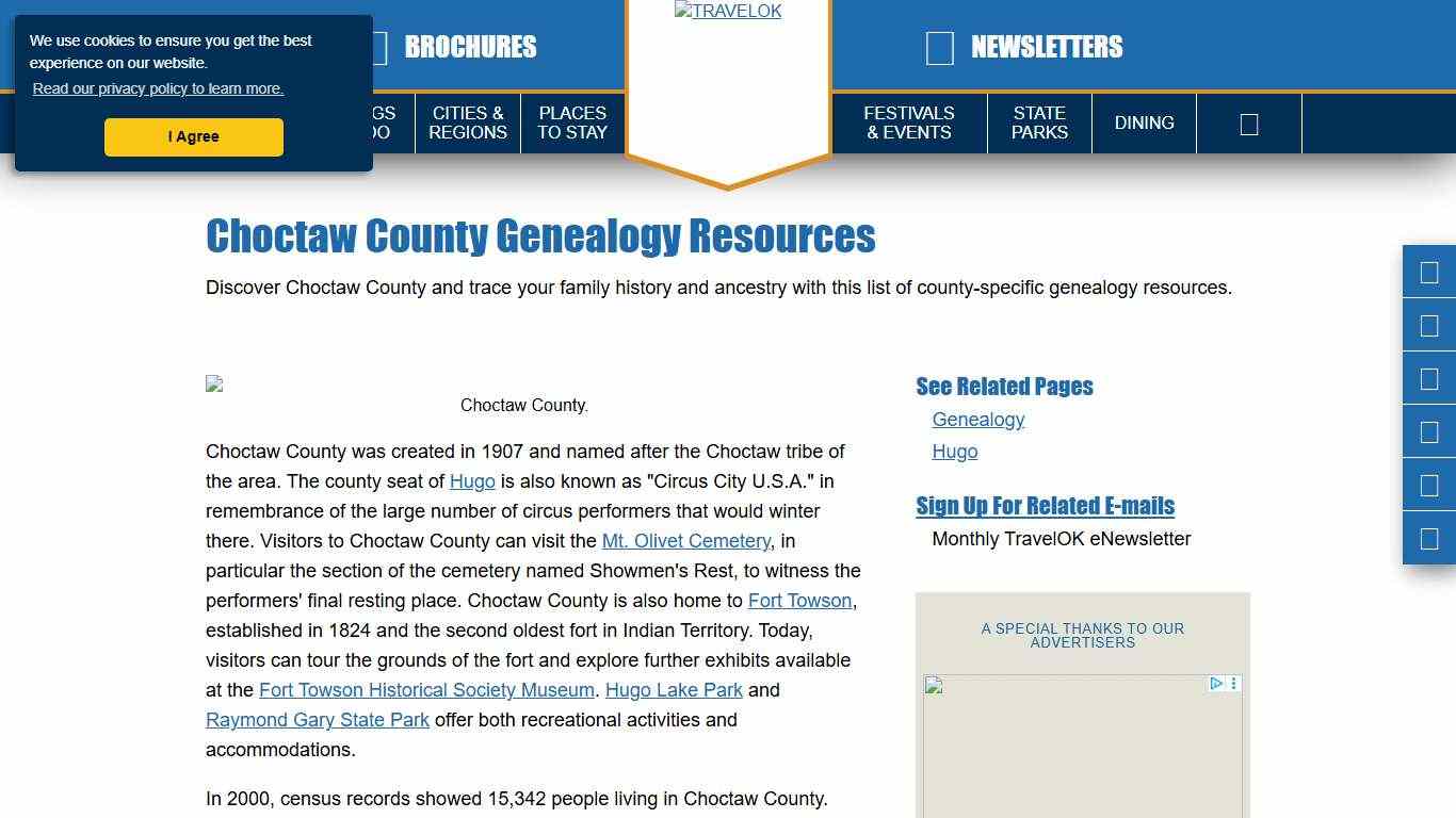 Choctaw County Genealogy Resources TravelOK.com - Oklahoma's Official Travel & Tourism Site